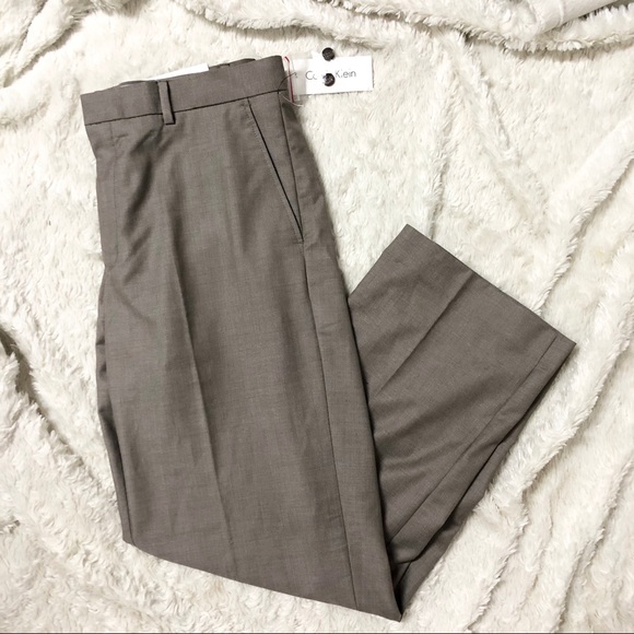 Calvin Klein Taupe Dress Pants NWT - Picture 1 of 5